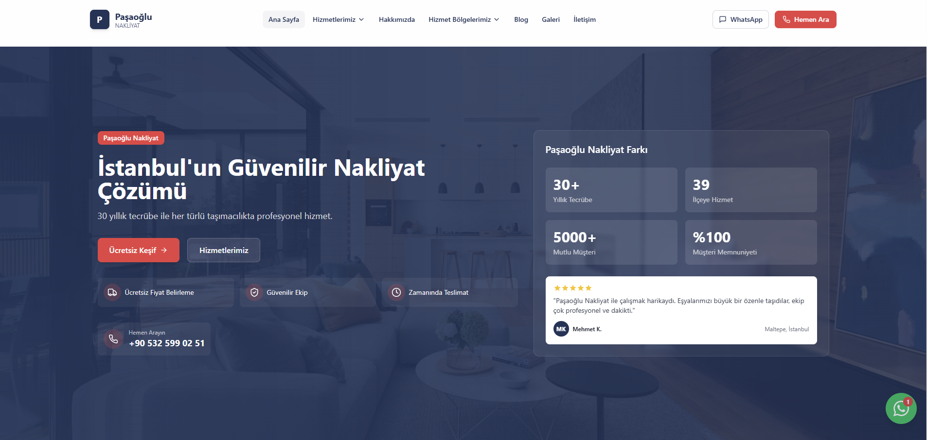 Moving Company Website